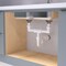 Keeney Insta-Plumb Double Bowl Sink 16" Center Outlet Waste 130-16QLK